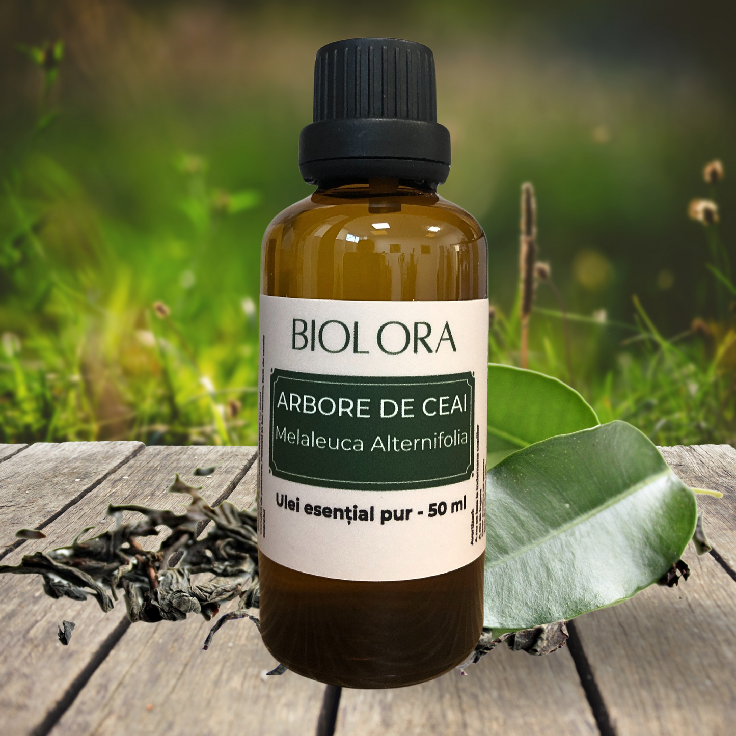 Ulei Esential de Arbore de Ceai/Tea Tree/Melaleuca Biolora, aromaterapie, puritate 100%, nediluat, 50 ml