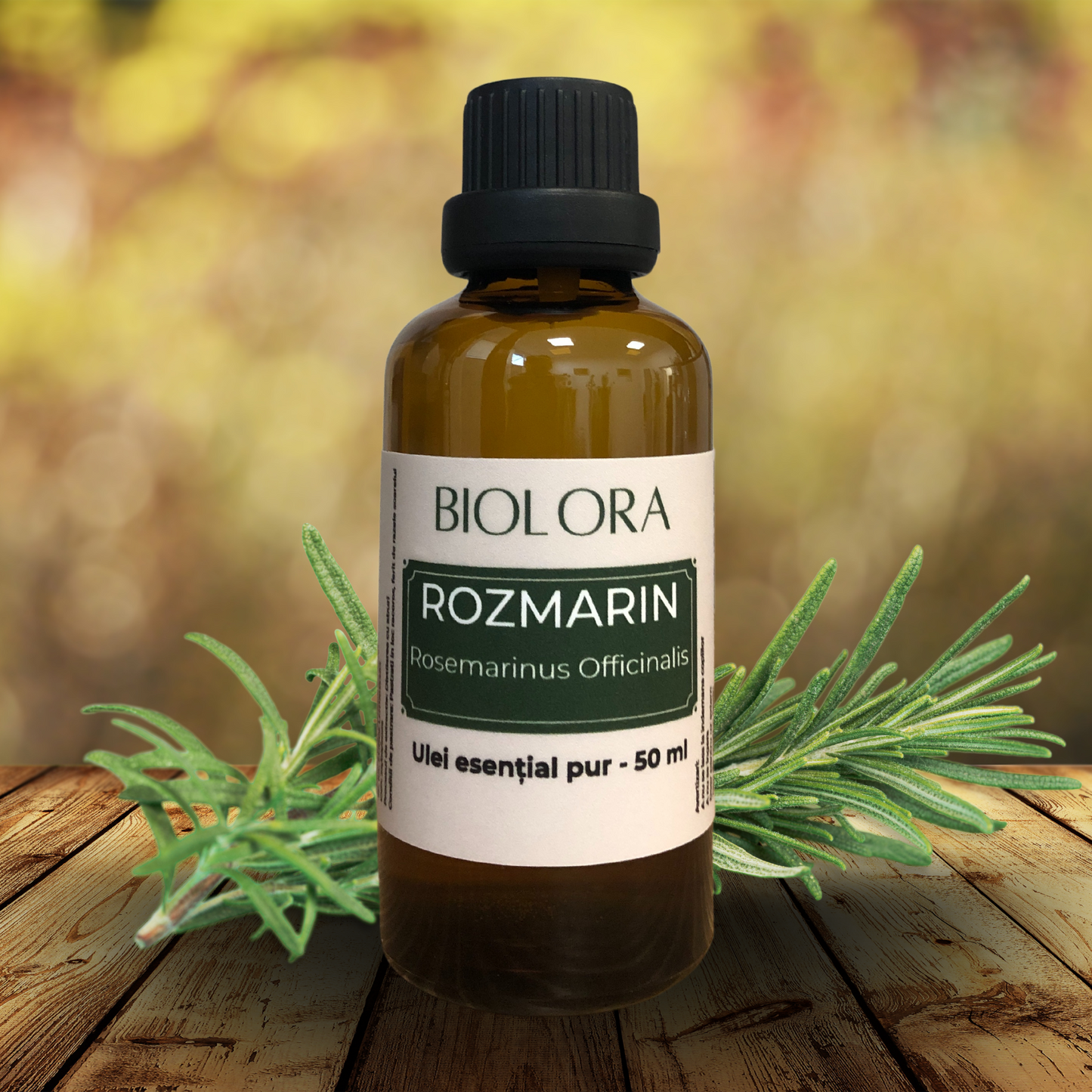 Ulei Esential de Rozmarin Biolora, aromaterapie, puritate 100%, nediluat, 50 ml