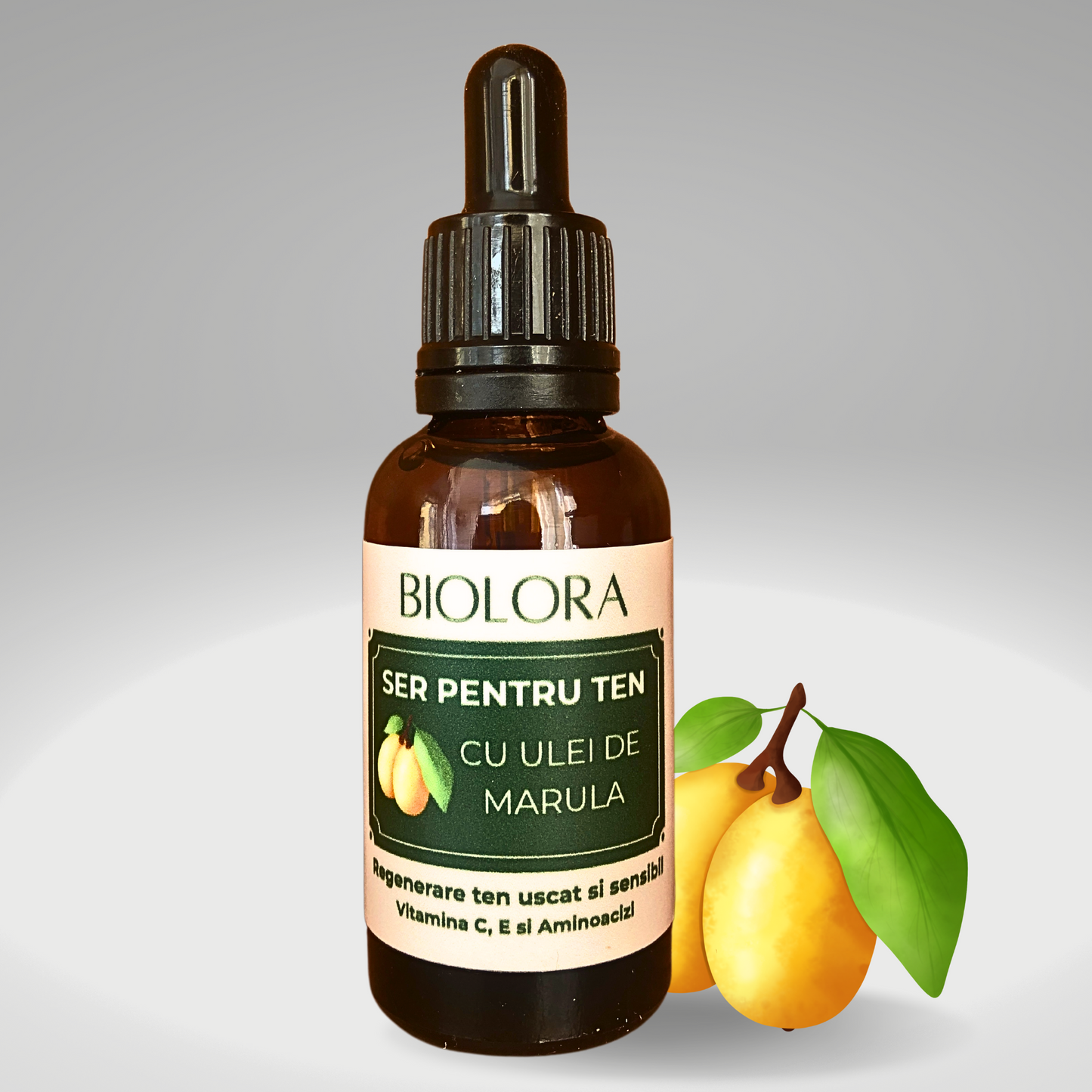 Ser pentru ten uscat si sensilbil Biolora, cu Ulei de Marula, 30 ml