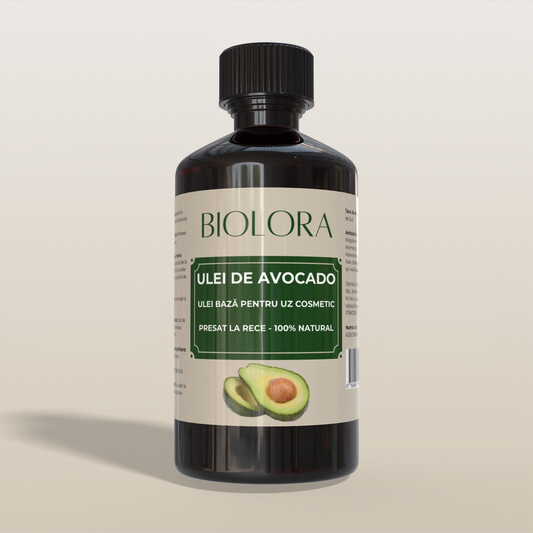Ulei de Avocado presat la rece, 100% natural, uz cosmetic, pentru ingrijirea pielii si parului