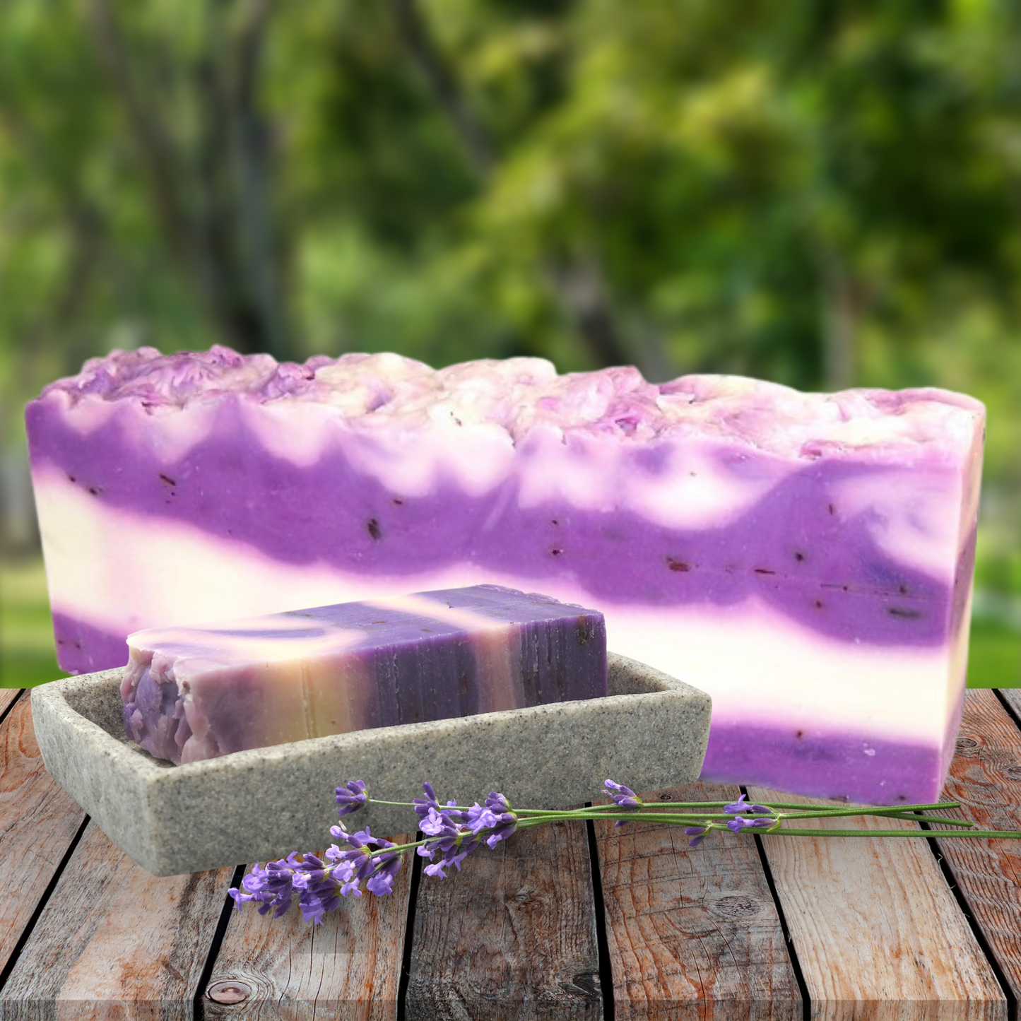 Sapun de casa natural cu ulei de masline si lavanda