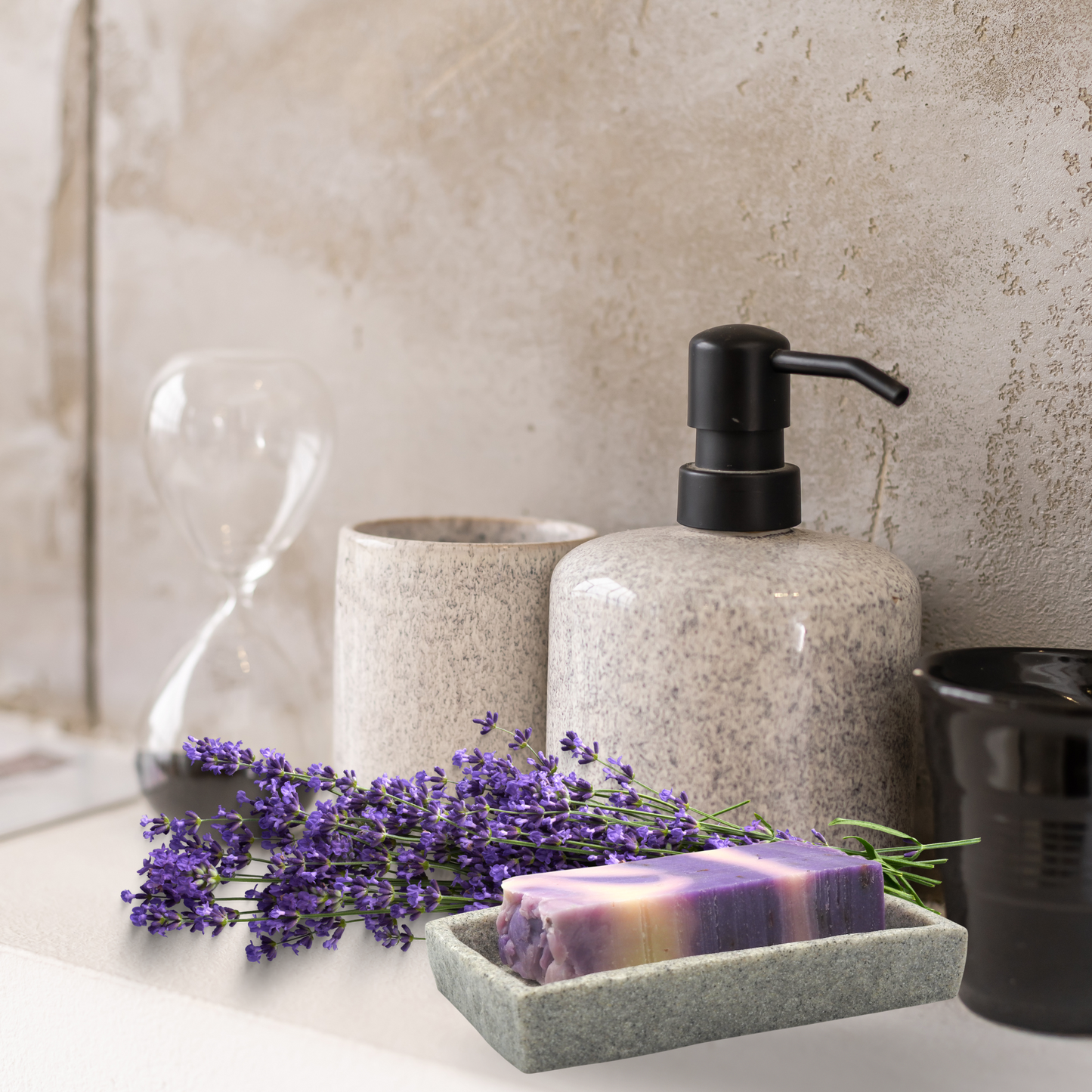 Sapun de casa natural cu ulei de masline si lavanda