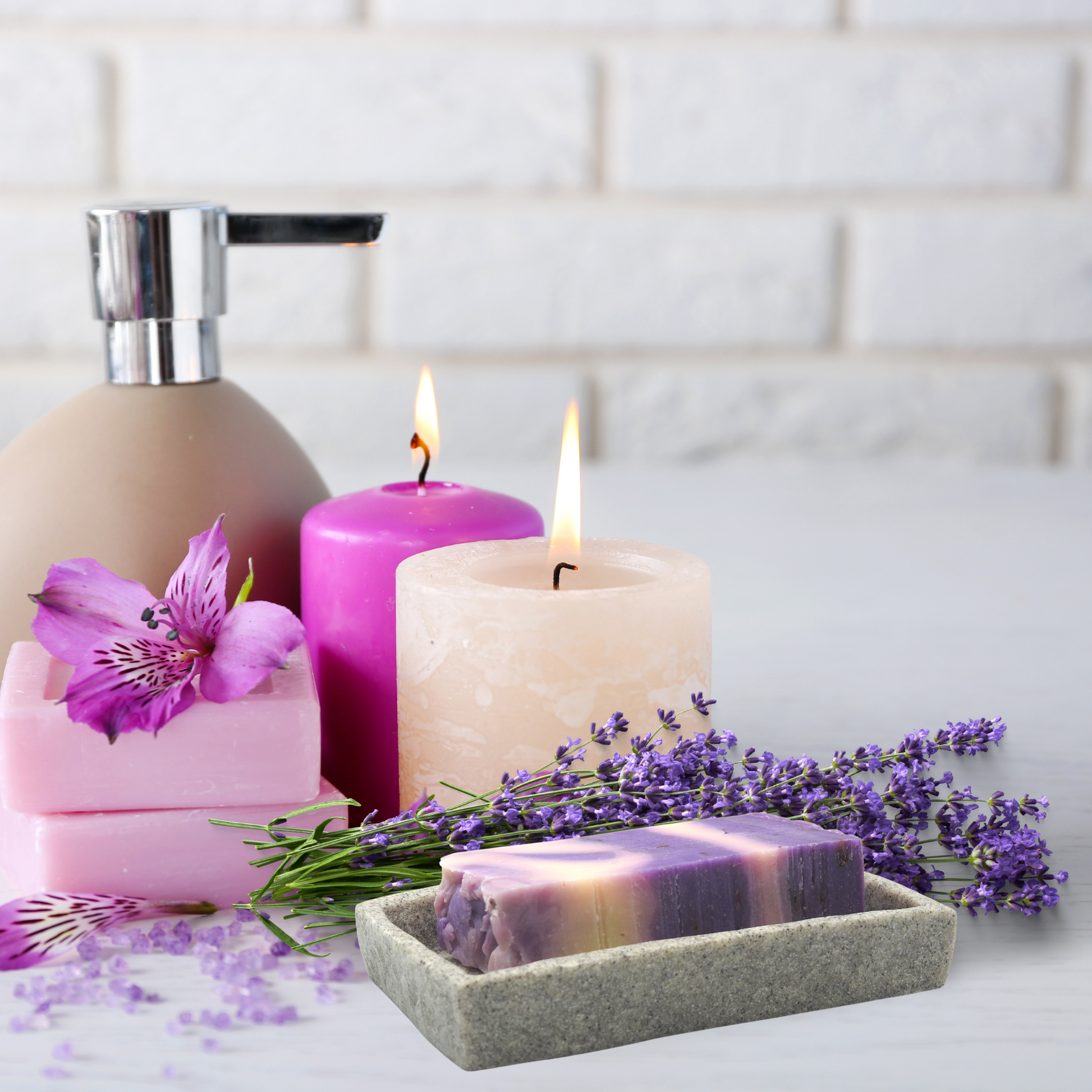 Sapun de casa natural cu ulei de masline si lavanda