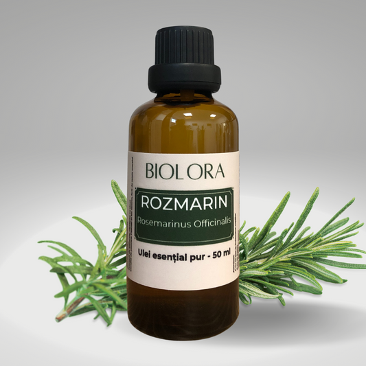 Ulei Esential de Rozmarin Biolora, aromaterapie, puritate 100%, nediluat, 50 ml