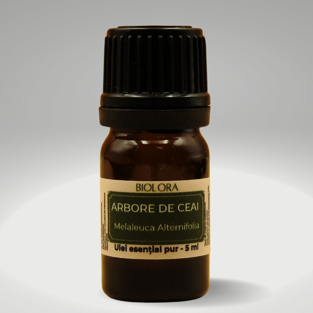 Ulei Esential de Arbore de Ceai Biolora, aromaterapie, puritate 100%, nediluat, 5 ml