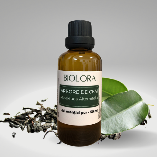 Ulei Esential de Arbore de Ceai/Tea Tree/Melaleuca Biolora, aromaterapie, puritate 100%, nediluat, 50 ml