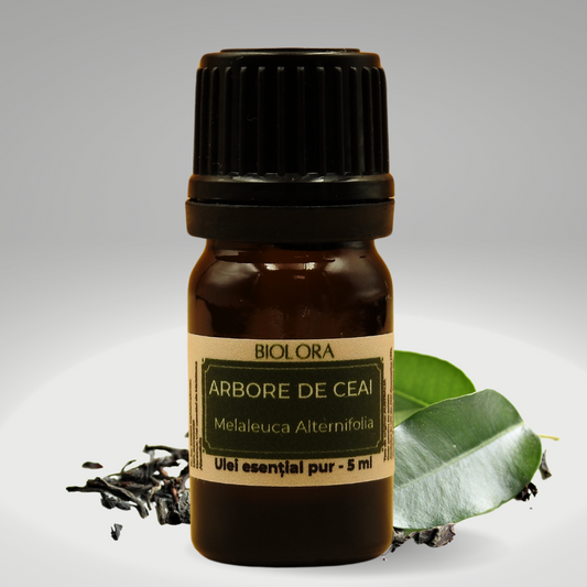 Ulei Esential de Arbore de Ceai Biolora, aromaterapie, puritate 100%, nediluat, 5 ml
