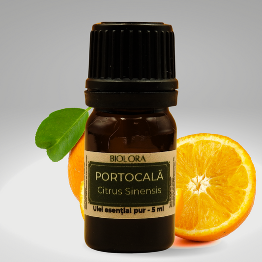 Ulei Esential de Portocala Biolora, aromaterapie, puritate 100%, nediluat, 5 ml