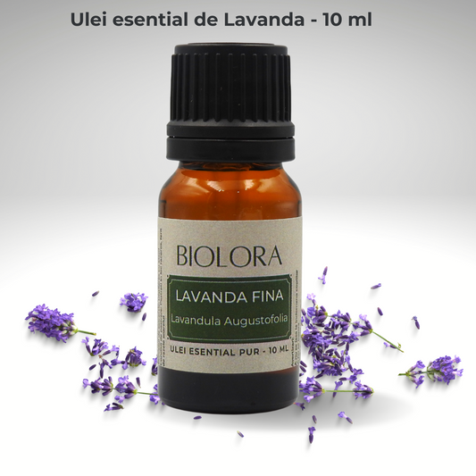 Ulei Esential de Lavanda Biolora, aromaterapie, puritate 100%, nediluat,10 ml