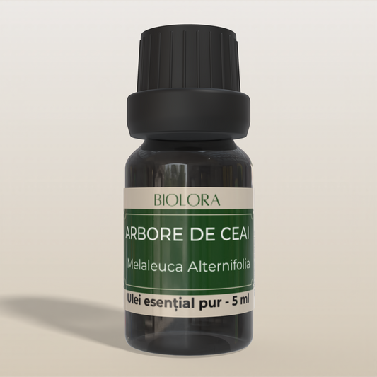 Ulei Esential de Arbore de Ceai Biolora, aromaterapie, puritate 100%, nediluat, 5 ml