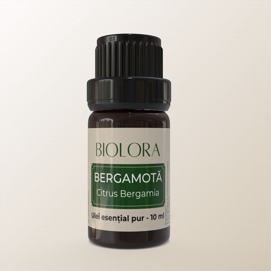 Ulei Esential de Bergamota Biolora, aromaterapie, puritate 100%, nediluat, 10 ml