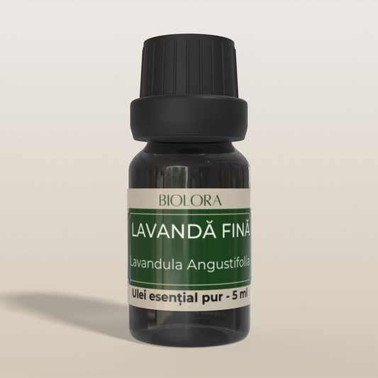 Ulei Esential de Lavanda Biolora, aromaterapie, puritate 100%, nediluat, 5 ml