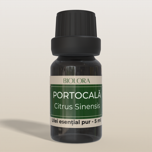 Ulei Esential de Portocala Biolora, aromaterapie, puritate 100%, nediluat, 5 ml