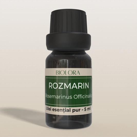 Ulei Esential de Rozmarin Biolora, aromaterapie, puritate 100%, nediluat, 5 ml